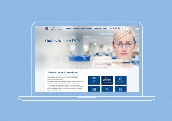 Sonic Healthcare Website